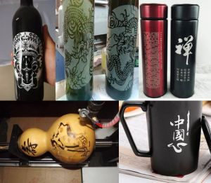 呼伦贝尔牙克石酒瓶葫芦工艺品激光雕刻机
